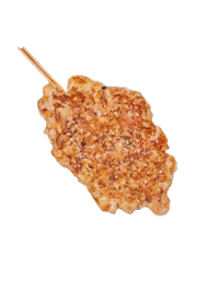 Far east cowboys grilled chicken steak skewer with sesame and house garlic sauce.